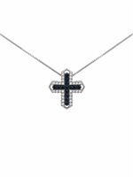 Collar Mujer Croce in Oro Diamante Black COOR-4-198